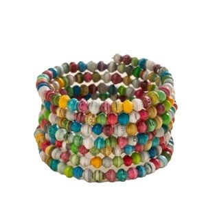 Noonday collection recycled paper bead wrap bracelet
